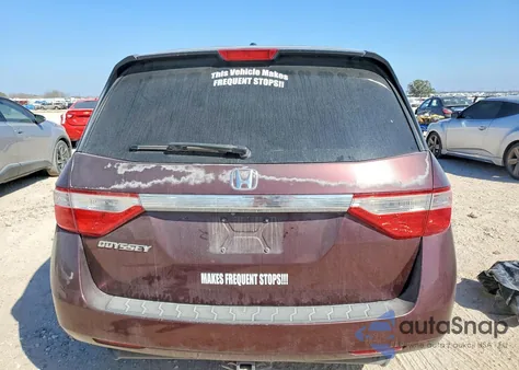 2011 Honda Odyssey Exl z USA, uszkodzony, nr VIN 5FNRL5H69BB028162